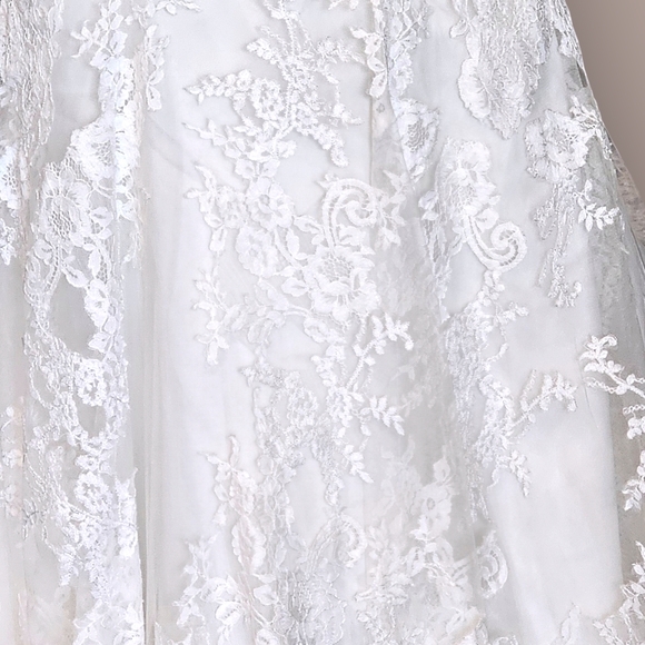 Private Label by G Fitted Lace Illusion Back Wedding Gown - Picture 5 of 6